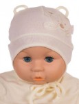 Čiapka Cr-Cz522 viazanie Medvedík beige béžová 36 38 40 42 44 1289