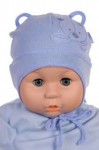 Čiapka Cr-Cz522 viazanie Medvedík blue modrá 36 38 40 42 44 1302