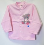 Kabátik HX potlač pink ružová 56 1764