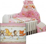 PS 1+1 90x130 40x60 BA potlač pink ružová g veverička 007 204