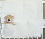 Vreckovník na postieľku potlač šedá 2060