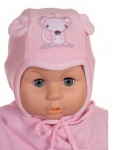 Čiapka WJ-Cz129 viazanie Myška pink ružová 36 38 40 42 2310
