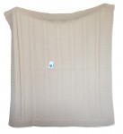 Pled 10 80x90 beige tmavo béžová pletená deka 2355