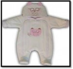 Overal zimný MG thermo béžová s ružovou sova 56 2423