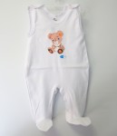 Dupačky bavlna sieťotlač white biela 56 2450