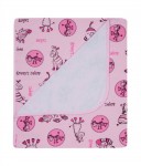 072 75x90 bavlna potlač zebra pink ružová deka 305