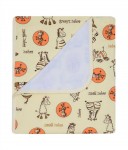 072 75x90 bavlna potlač zebra yellow žltá deka 307