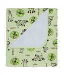 072 75x90 bavlna potlač zebra green zelená deka 377