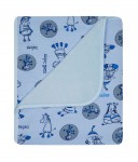 070 80x90 bavlna + mikro vyteplenie blue modrá deka 382