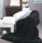 032 ZARINA/220x240/06 black čierna deka 6088