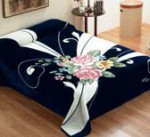 5136 160x220 41 navy blue modrá deka 4298