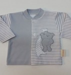 Kabátik HX výšivka grey šedá pásik 74 4483