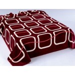 225 220x240 burgundy bordová  deka 4526