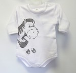 Body dlhý rukáv HX potlač white biela zebra 74 4184