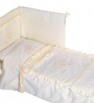 E6/06Eelegant 100x135 35x50 180x40 beige béžová 4D vyšívaná 4592