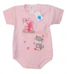 Body krátky rukáv HX potlač pink ružová 56 4963