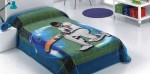188 twins 160x220 05 blue modrá deka 5221
