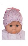 Čiapka L-Cz055 viazanie lillac fialová 36 38 40 42 44 5320