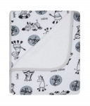 070 80x90 bavlna + mikro vyteplenie grey šedá deka 5487