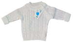 Svetrík JN 02K pletený white biela Baby 56 637