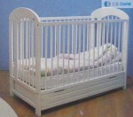 Natália beby bed postieľka white biela vyberateľné tyčky Gravir 6523