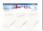 Ponožky bavlnené bezošvé 3-PAK/SKGW 9-10 cm white biele 6607