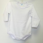 Body dlhý rukáv HX jednofarebné white biele 56 6894