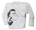 Košielka rukavičky HX potlač white biela zebra 68 6932