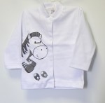 Kabátik HX potlač white biela zebra 56 6929