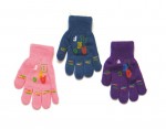 Rukavičky 5 prstové R-016 DB mix farieb 13,15 cm 7155