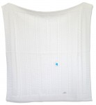 Pled 10 80x90 white biela pletená deka 7248