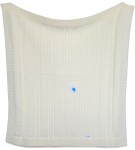 Pled 10 80x90 ivory maslová pletená deka 7249