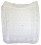 Pled 18 80x90 white biela pletená deka 7251