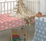 B55 stars 80x110 05 blue modrá deka 7467