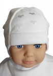 Čiapka K-Cz02 viazanie Boba white biela 40 42 44 7476