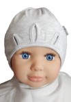 Čiapka WJ-Cz165 viazanie Slzičky grey šedá 36 38 40 42 44 7529