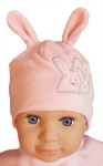 Čiapka WJ-Cz167 viazanie Zajko pink ružová 36 38 40 42 44 7533