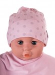 Čiapka Cr-Cz095 Bodky pink ružová 34 36 38 40 42 8060