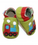 Capačky BA 023 kožené Vláčik green zelená 18/19  6-12 mes. 8078