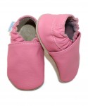 Capačky BA 057 kožené soft hladké pink ružová 16/17 0-6 mes 8324