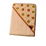 600 triangolo beige béžová osuška 100x100 cm bambus potlač 717 8412