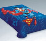 Superman 160x220 blue modrá deka 884