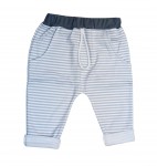 Tepláčiky predlĺžený sed bavlna grey šedý pásik 86/92 8923