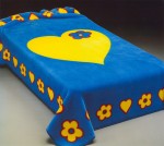 175 160x220 blue modrá deka 9