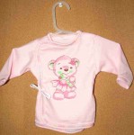 Košielka B potlač pink ružová 62 9120