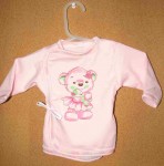 Košielka B potlač pink ružová 68 9125