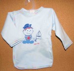 Košielka B potlač blue modrá 68 9126