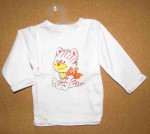 Košielka B potlač pink ružová 74 2477