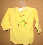 Košielka B potlač yellow žltá 68 9129