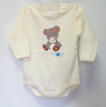 Body dlhý rukáv HX potlač beige béžová 62 9139